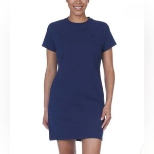 ❤️ New! Champion T-Shirt Dress Blue Women's Medium Cotton Blend Short Sleeve